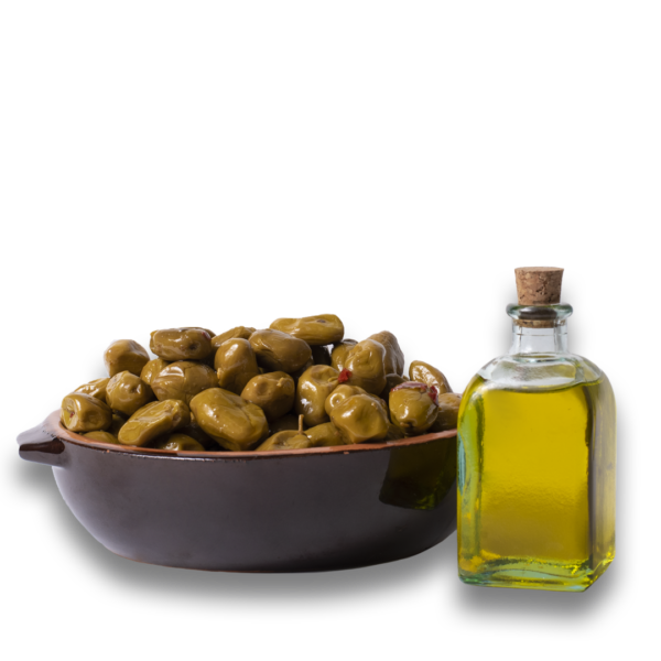 Olive Verdi Schiacciate Piccanti 600 Gr